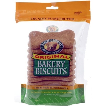 Natures Animals Orihinal Bakery Buscuits Crunchy Peanut Butter - 13 oz