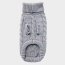 Grey - GF Pet Chalet Dog Sweater  - XS