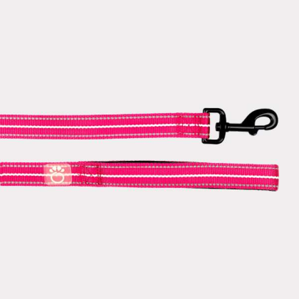 Neon Pink - GF Pet  Reflective Leash - Medium/Large