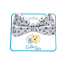 Hugs/Kisses - Cutie Ties Dog Bow Tie - One Size