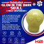 Translucent - MKB Glow in the Dark Sugar Skull Chew Toy & Treat Dispenser - Medium