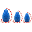 Red - USA-K9 Grenade Durable Rubber Chew Toy, Treat Dispenser, Reward Toy, Tug Toy, and Retrieving Toy - Large
