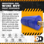 Blue - ID Wire Nut Durable Rubber Chew Toy & Treat Dispenser  - Large