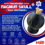Black - MKB Sugar Skull Durable Rubber Chew Toy & Treat Dispenser  - Large