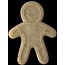 Brown - SP Gingerbread Man Ultra Durable Nylon Dog Chew Toy for Aggressive Chewers  - OSFA