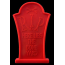 Orange - MKB Headstone  Ultra Durable Nylon Dog Chew Toy for Aggressive Chewers  - OSFA