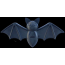 Black - SodaPup Vampire Bat Ultra Durable Nylon Dog Chew Toy for Aggressive Chewers - Large