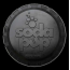 Black - SP Bottle Top Flyer Durable Rubber Retrieving Frisbee  - Large Flyer (9.75