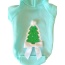 Quilted Christmas Tree Dog Hoodie - XS