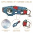 Red Plaid & Denim - Apple Airtag Collar - Medium