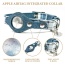 Blue Plaid & Denim - Apple Airtag Collar - Small