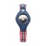 Pink Plaid & Denim - Apple Airtag Collar - Medium
