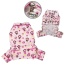 Pink - Girly Monkey Flannel Pajamas with 2 Pockets - M