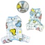 White - Ultra Plush Colorful Dinosaurs Front Sleeveless Pajamas - L