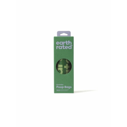 Earth Rated Lavender Poop Bags 300ct on a Large Single Roll