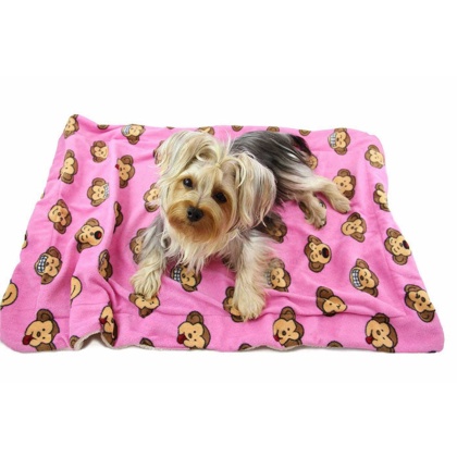 Pink - Silly Monkey Ultra-Plush Blanket - 50\