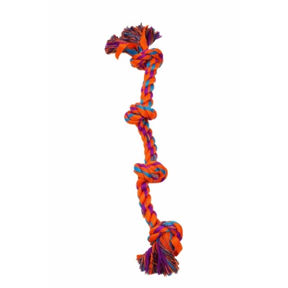 Orange - Amazing Pet Products Nylon Rope Bone - 23.5\