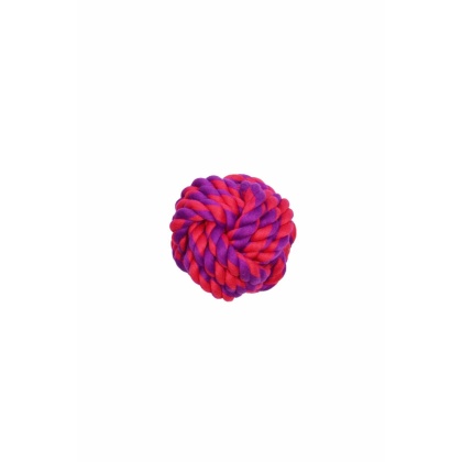 Purple / Magenta - Amazing Pet Products Rope Ball  - 4\