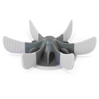 Messy Mutts Slow Feeder Bowl Insert with Suction Cool Grey 7.5\