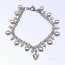 Rhinestone & Pearl Crown Necklace - 16