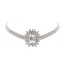 Silver Rectangle Burst Stone - X Small