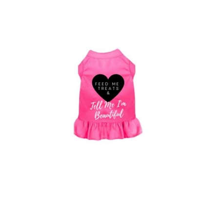 Solid Pink - Feed Me Treats & Tell Me I\'m Beautiful - Medium