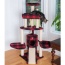 BEIGE - Armarkat Real Wood Spacious Thick Fur Cat Tower W Lounge