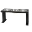 Black/Ebony - Farmhouse 3 Bowl Elevated Regular Feeder -  16 Inch
