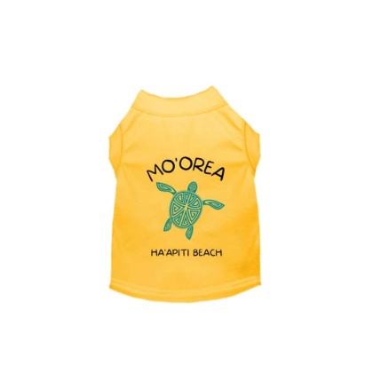 YELLOW - MO\'OREA HA\'APITI BEACH- Dog  - X Large