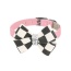 Black - Susan Lanci Designs Windsor Check Nouveau Bow Collar - TC