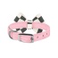 Black - Susan Lanci Designs Windsor Check Nouveau Bow Collar - TC