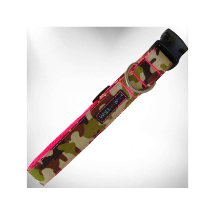 Hot Pink Camo - Camo Dog Collars - XL 1.5\