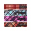 Hot Pink - Plaid Dog Collars - XS 5/8