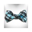 Steel Blue - Plaid Dog Collars - M 1