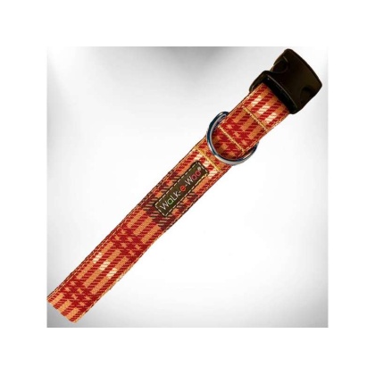 Classic Brown - Plaid Dog Collars - XL 1.5\