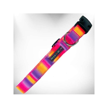 Pink/Purple - Tie Dye Dog Collars - XS 5/8\