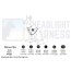 Blue - Headlight Harness, Dog Harness with Built In LED Light - Small