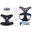 Blue - Headlight Harness, Dog Harness with Built In LED Light - Large