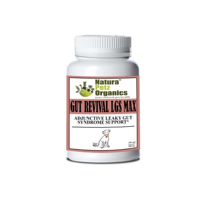 Gut Revival Lgs Max Capsules - Adjunctive Leaky Gut Syndrome Support* For Dogs And Cats - Dog 250 Caps / 500 mg.