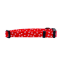 Paw Prints & Hearts Red - Cutie Ties Fun Design Dog Collar - Small