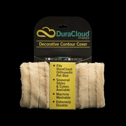 Camel - DuraCloud Orthopedic Pet Bed and Crate Pad Contour Cover - X-Small
