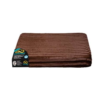 Brown - DuraCloud Orthopedic Pet Bed and Crate Pad Contour Cover - Large