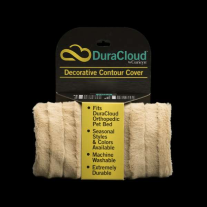 Camel - DuraCloud Orthopedic Pet Bed and Crate Pad Contour Cover - X-Large