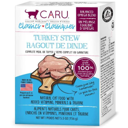 CARU Classics Turkey Stew for Cats - 5.5 oz (Case of 12)