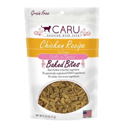 CARU Soft \'n Tasty Chicken Recipe Bites for Cats - 2.75 oz (Case of 12)