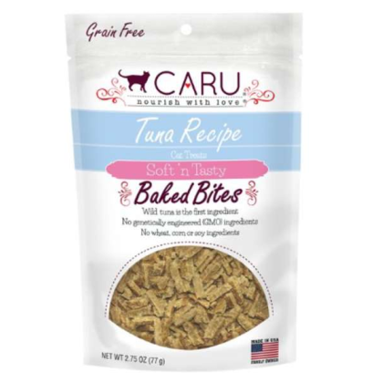 CARU Soft \'n Tasty Tuna Recipe Bites for Cats - 2.75 oz (Case of 12)