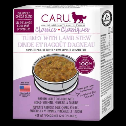 CARU Classics Turkey With Lamb Stew for Dogs - 12 oz (Case of 12)