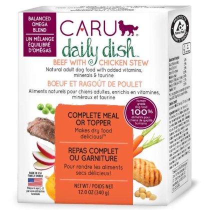 CARU Daily Dish Beef With Chicken Stew for Dogs - 12 oz (Case of 12)