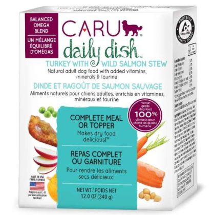 CARU Daily Dish Turkey With Salmon Stew for Dogs - 12 oz (Case of 12)