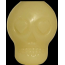 Translucent - MKB Glow in the Dark Sugar Skull Chew Toy & Treat Dispenser - Medium